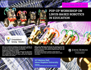 Pop-Up Workshop on Linux-based Robotics in Education