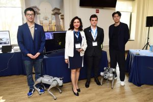 Tinoosh Mohsenin, center, and team